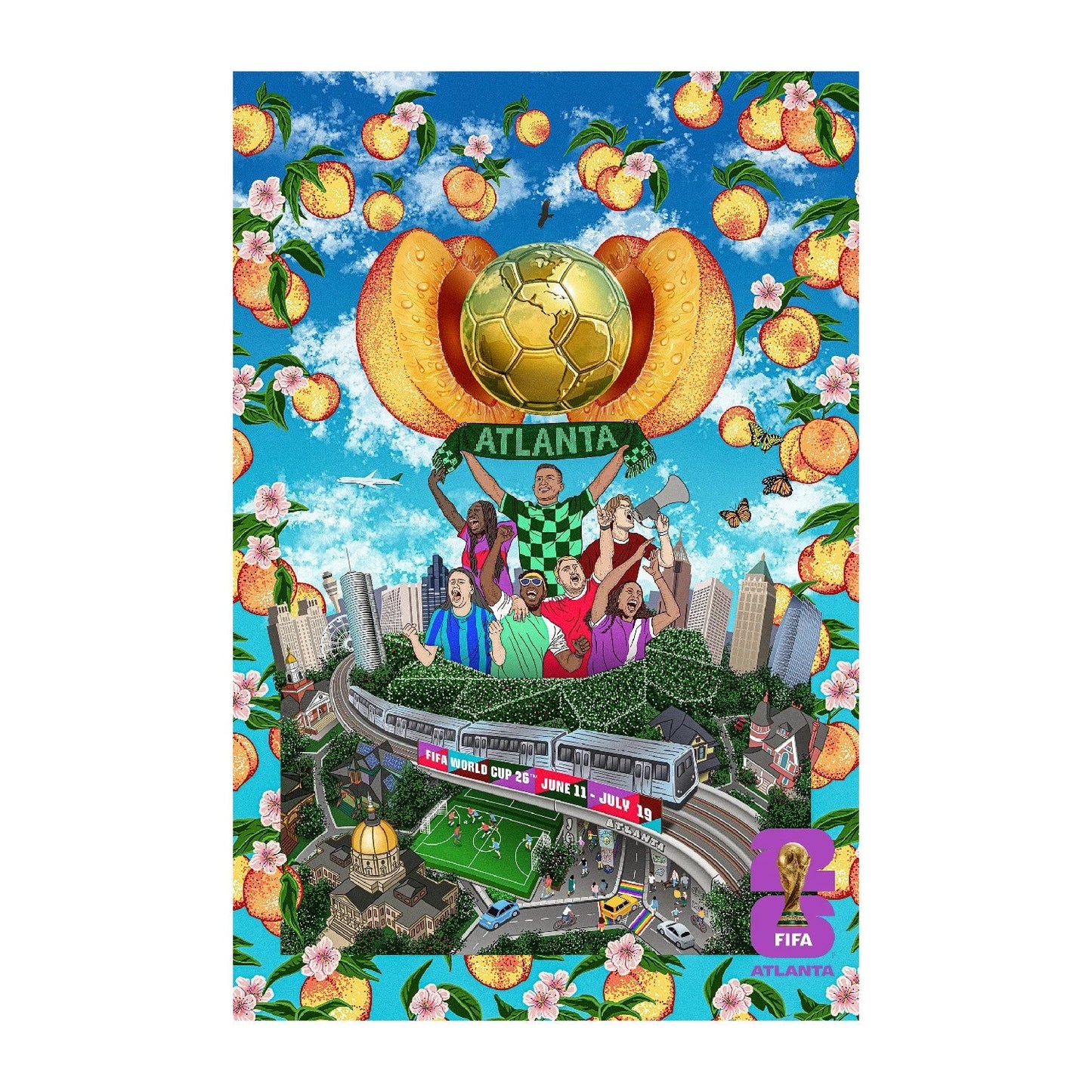 FIFA World Cup 2026™ Pin ATL Poster