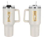 30oz Trophy Tumbler with packaging on a white background